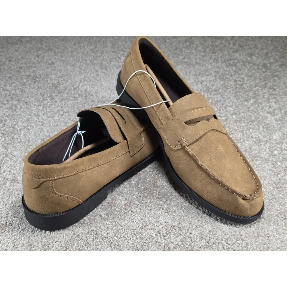 Goodfellow & Co Orson Men Brown Penny Loafers Memory Foam Shoes Size 13 NEW